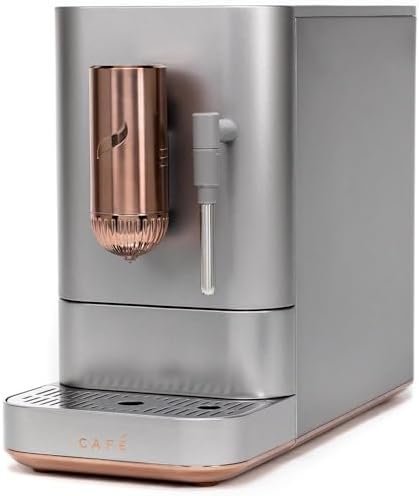 Café Affetto Automatic Espresso Machine + Milk Frother | Built-In & Adjustable Espresso Bean Grinder | One-Touch Brew in 90 Seconds | Steel Silver, 1.2 Liter, (C7CEBBS2RS3)-24919 - Image 8