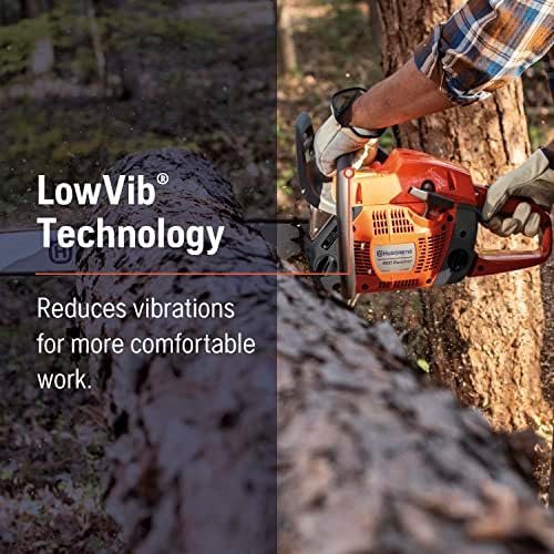 Husqvarna 460 Rancher Gas Powered Chainsaw, 60.3-cc 3.6-HP, 2-Cycle X-Torq Engine, 24 Inch Chainsaw with Automatic Adjustable Oil Pump, For Wood Cutting, Tree Trimming and Land Clearing-75724 - Image 3