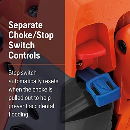 Husqvarna 460 Rancher Gas Powered Chainsaw, 60.3-cc 3.6-HP, 2-Cycle X-Torq Engine, 24 Inch Chainsaw with Automatic Adjustable Oil Pump, For Wood Cutting, Tree Trimming and Land Clearing-75724 - Image 6