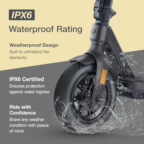 Electric Scooter VX2 PRO Swiss Engineered Electric Scooters for Adults 1300W Peak Power 22, 28, 37-Mile Ranges, IPX6 Water Resistant Fast Electric Scooter 24 Months Support-79244 - Image 7