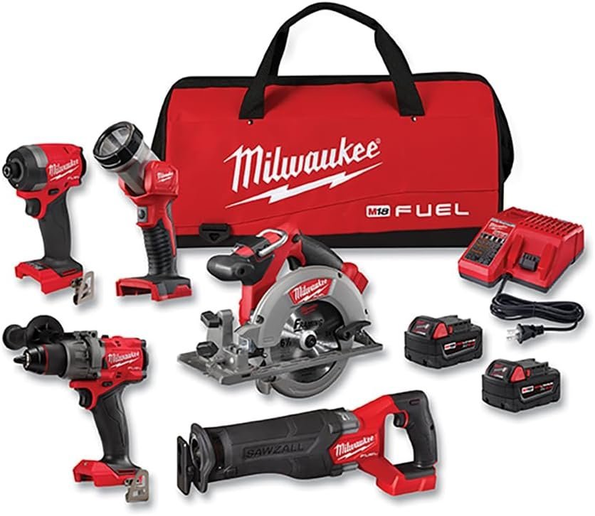 Milwaukee M18 FUEL 5 Tool Combo Kit-53743