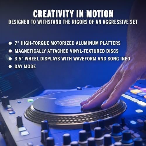 Rane PERFORMER 4-Channel Motorized DJ Controller, 7″ Platters with Displays, Precision Feel Faders, Stem Split, Advanced FX, Serato DJ Pro Included-35937 - Image 5