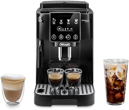 De’Longhi Magnifica Start Automatic Espresso Machine with Manual Milk Frother & Built in Grinder  3 One-Touch Recipes, Easy-to-Clean, Home Barista Coffee Maker for Lattes, Cappuccino, Iced Coffee-37473