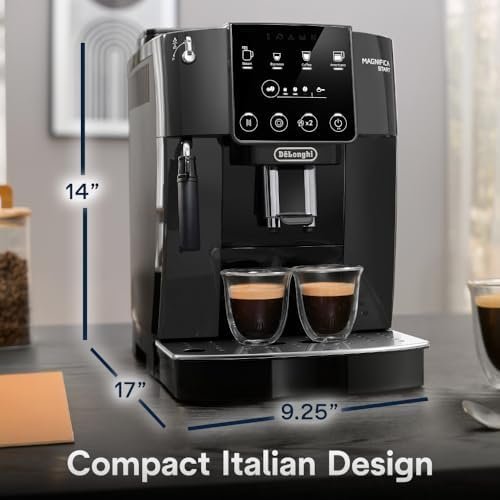De’Longhi Magnifica Start Automatic Espresso Machine with Manual Milk Frother & Built in Grinder 3 One-Touch Recipes, Easy-to-Clean, Home Barista Coffee Maker for Lattes, Cappuccino, Iced Coffee-37473 - Image 6