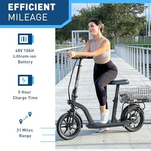 Hiboy MAX Pro Electric Scooter, 46.6 Mi Long Range, 22 MPH Power by 650W MAX Motor, 11” Pneumatic Tires, Split Hub Design, Dual Suspension, 265lbs MAX Load, Commuting Electric Scooter for Adults-54813 - Image 2