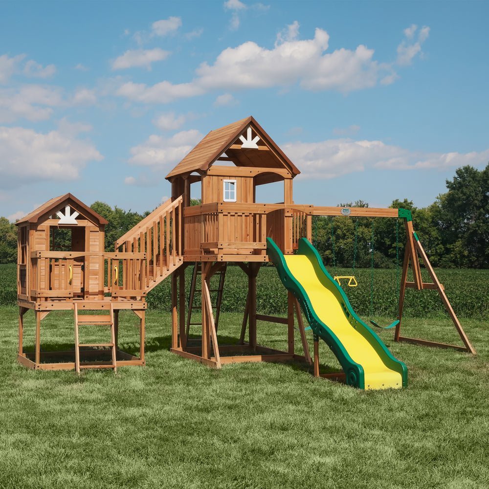 Backyard Discovery Malibu Cedar Swing Set-25628