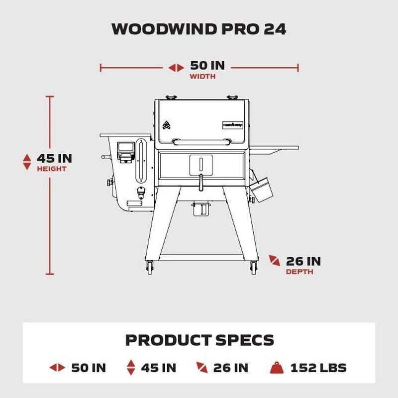 Camp Chef Woodwind Pro 24 Pellet Grill-44765 - Image 3