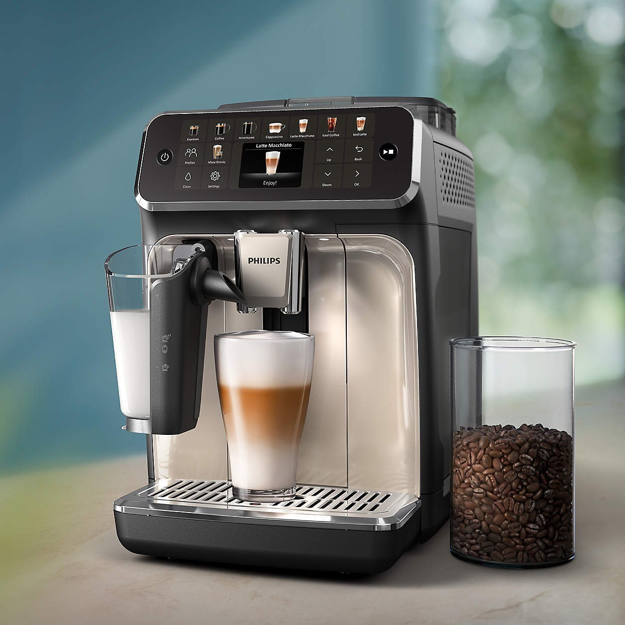 Philips 5500 Series Fully-Automatic Espresso Machine with LatteGo & Iced Coffee-39295 - Image 8