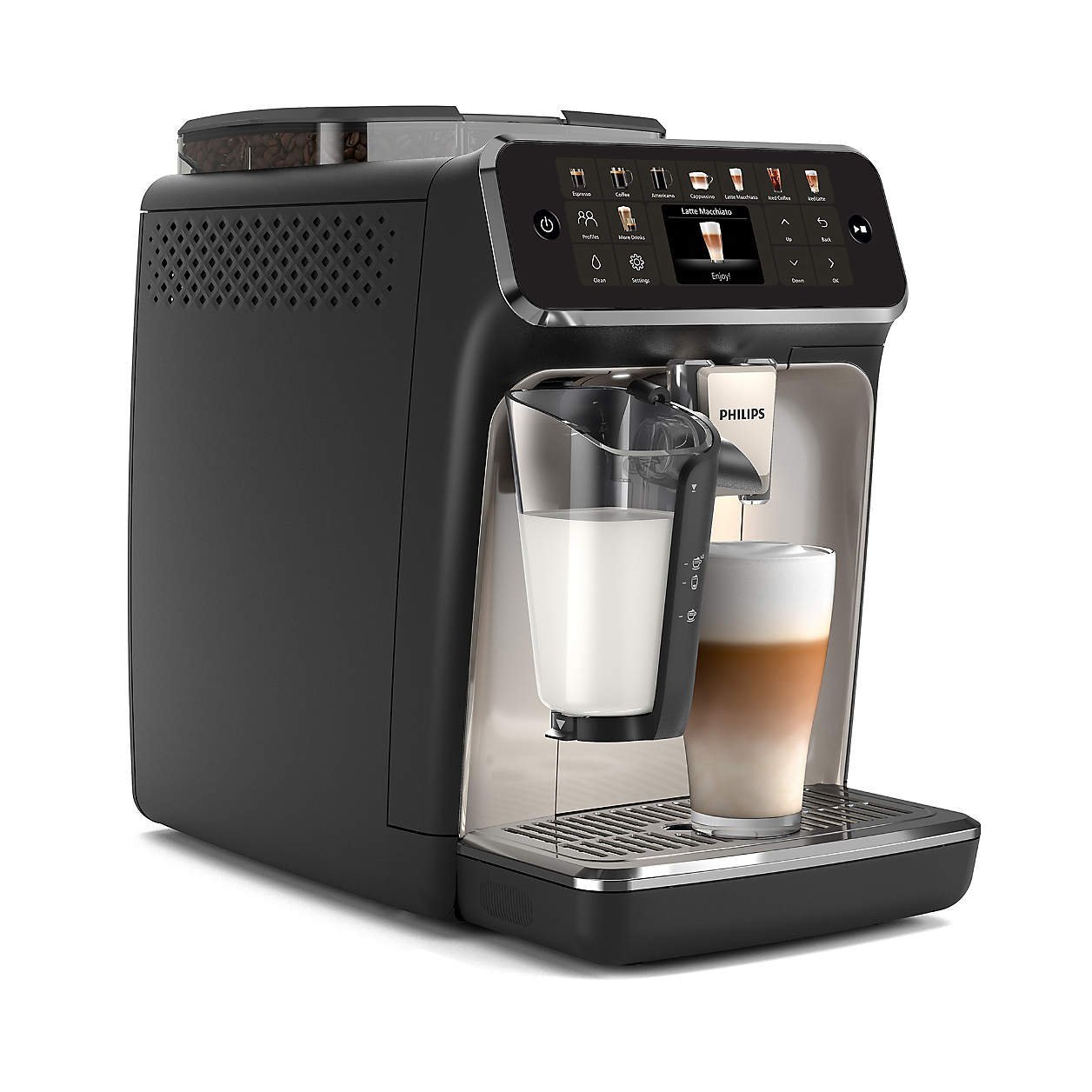 Philips 5500 Series Fully-Automatic Espresso Machine with LatteGo & Iced Coffee-39295 - Image 2
