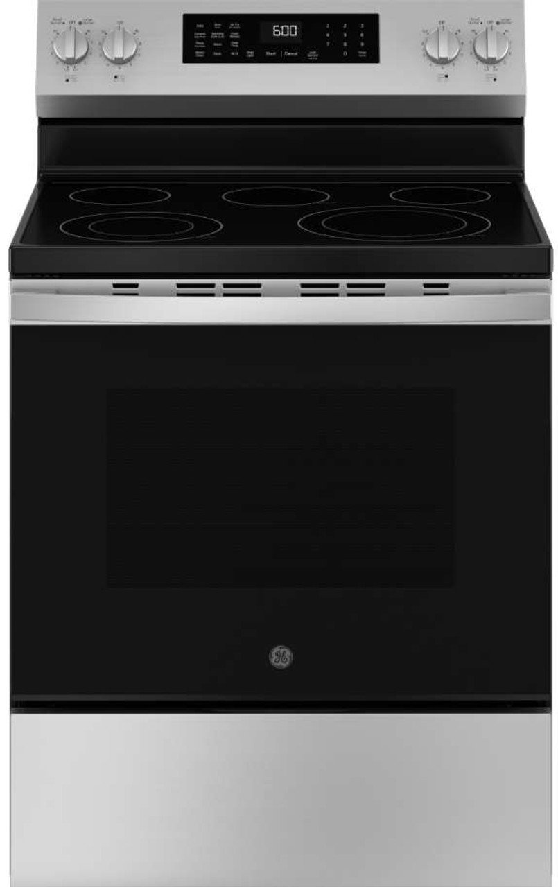 GE 30″ Freestanding Electric Convection Range GRF600AVSS-14181