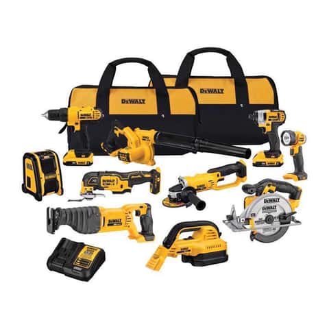 20-Volt MAX Lithium-Ion Cordless 7-Tool Combo Kit with 2.0 Ah Battery, 5.0 Ah Battery and Charger-81816