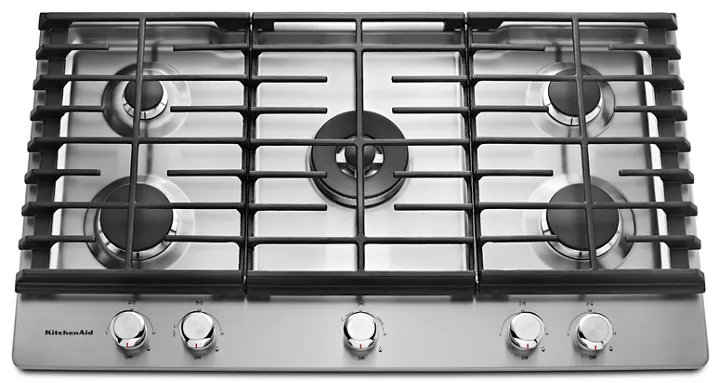 KitchenAid 36″ 5-Burner Gas Cooktop-57424
