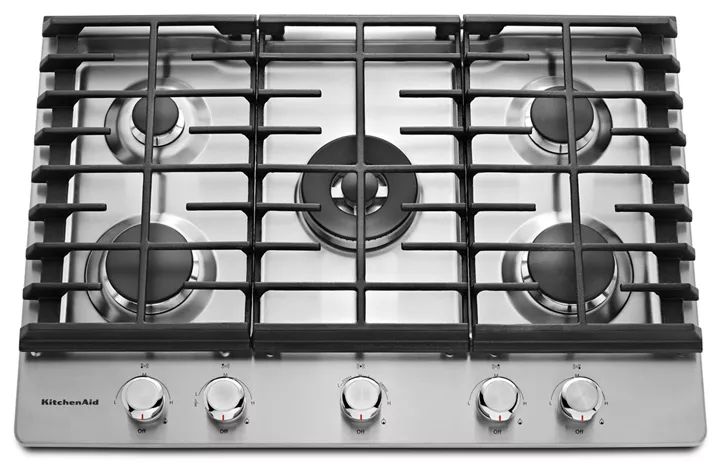 KitchenAid 30″ 5-Burner Gas Cooktop KCGS550ESS-38676