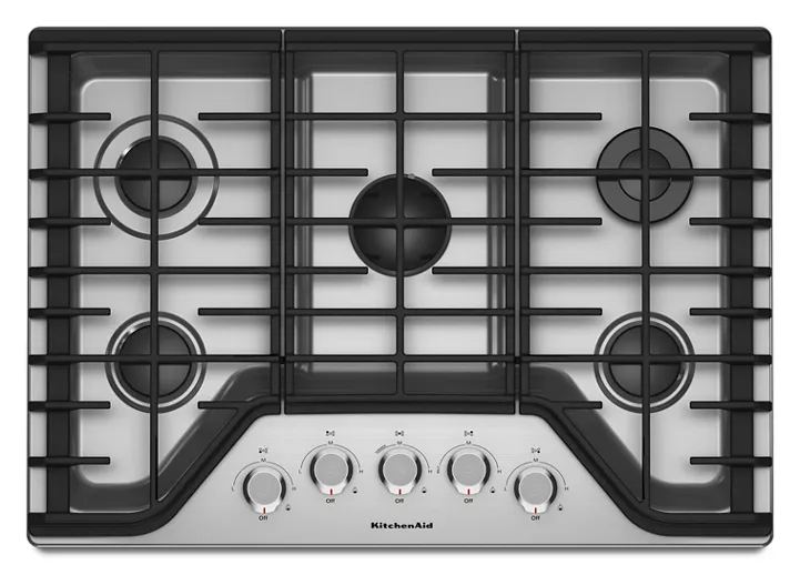 KitchenAid 30″ 5-Burner Gas Cooktop KCGS350ESS-49187