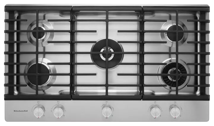 KitchenAid 36″ 5-Burner Gas Cooktop with Griddle-38776