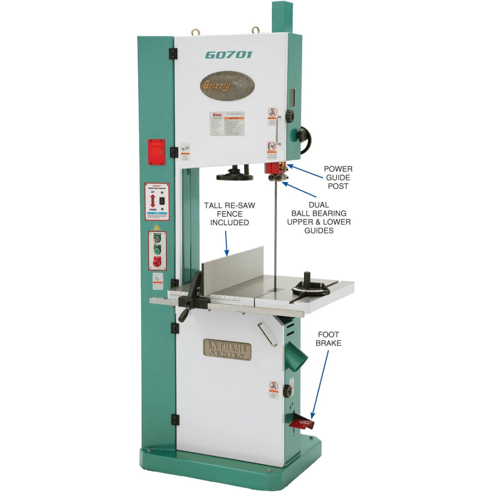 Grizzly G0701 19″ 5 HP Ultimate Bandsaw-14849 - Image 7