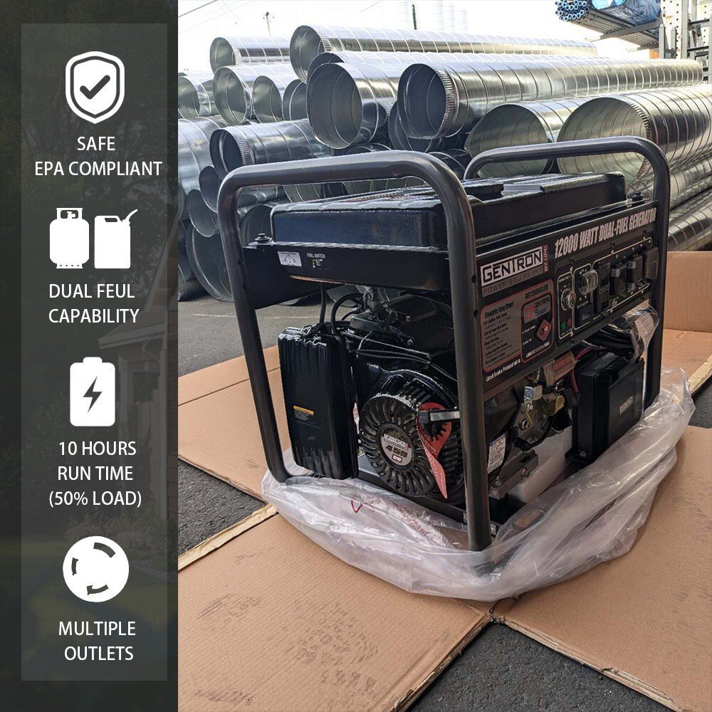 Gentron Power Equipment 12000 / 9000 -Watt GG12000GLCS-97512 - Image 6