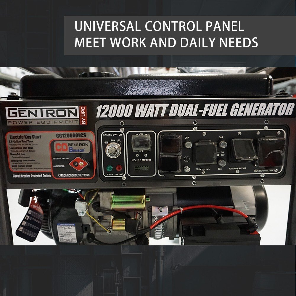 Gentron Power Equipment 12000 / 9000 -Watt GG12000GLCS-97512 - Image 4