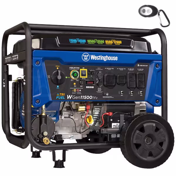 Westinghouse WGen11500TFc 11500-Watt Tri-Fuel Portable Generator-99168