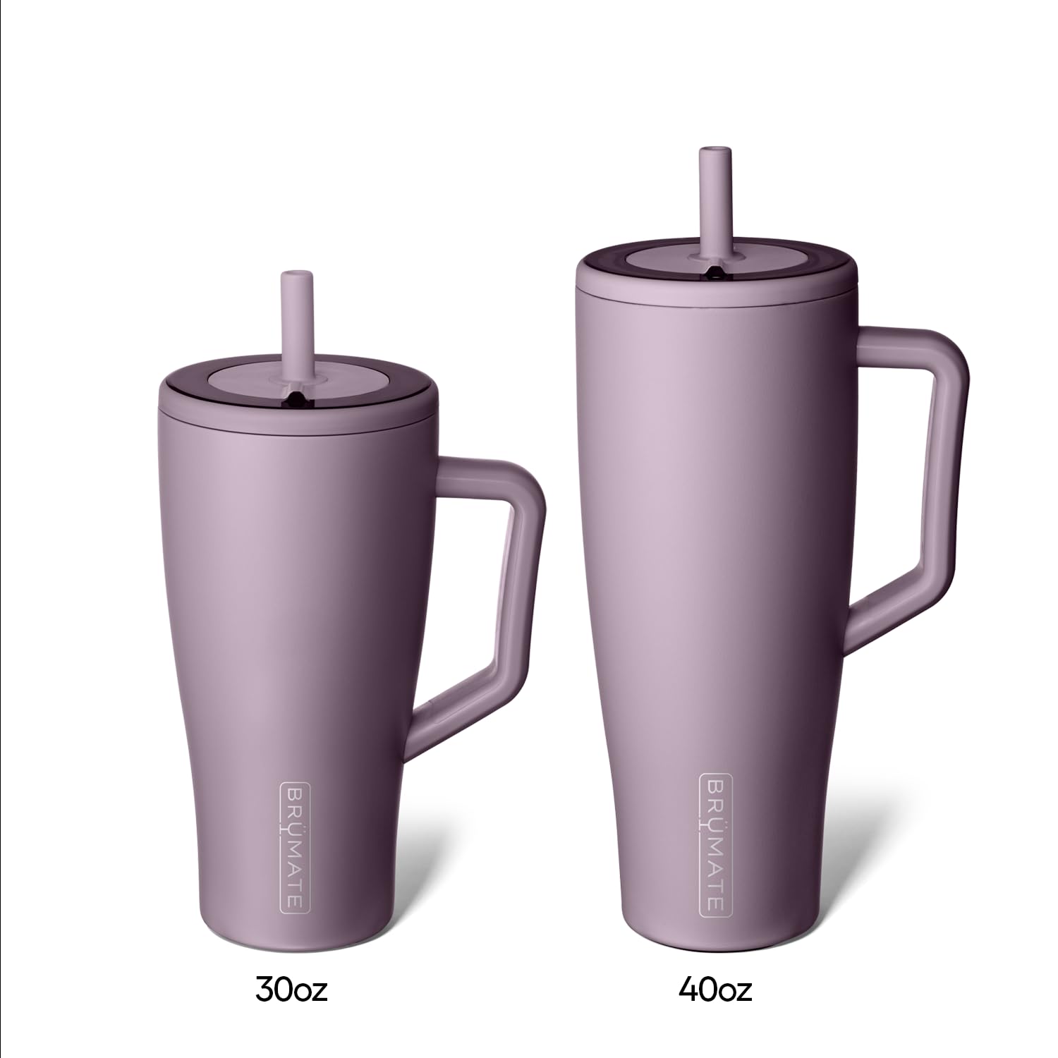 BrüMate Era 40 oz Tumbler with Handle and Straw | 100% Leakproof Insulated Water Bottle Tumbler with Lid and Flexible SoftSip Straw | Made of Stainless Steel | Cup Holder Friendly | 40oz (Lilac Dusk) - Image 3