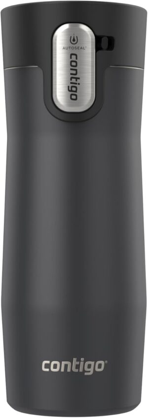 Contigo West Loop 3.0 Stainless Steel Insulated Travel Mug, Leak Proof with AutoSeal Lid, 16oz, Matte Black