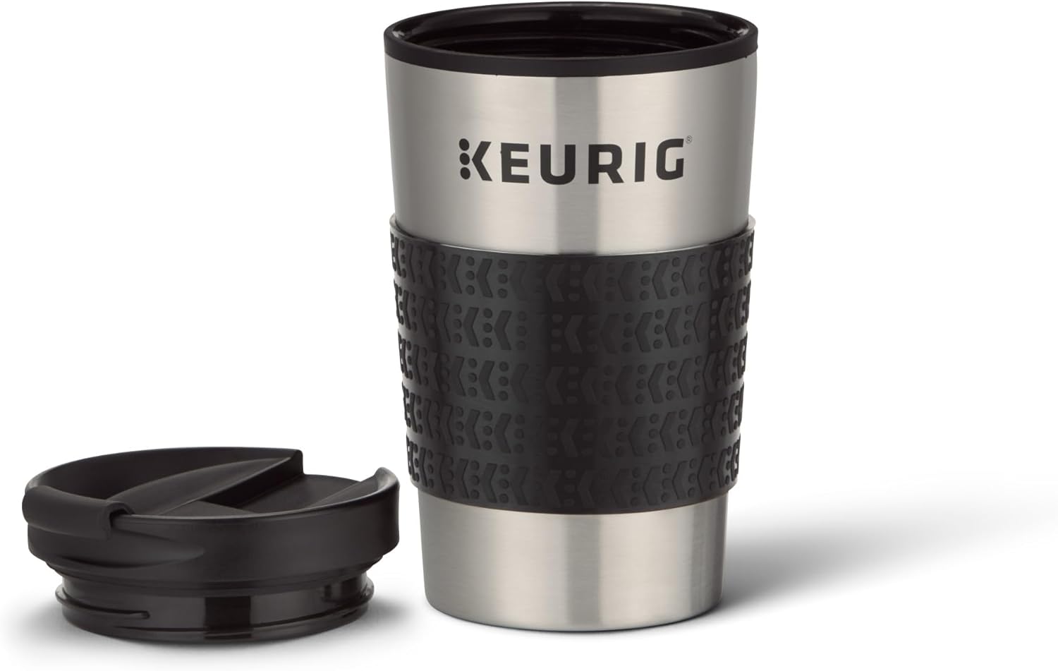 Keurig Stainless Steel Insulated Coffee Travel Mug, Fits Under Any Keurig K-Cup Pod Coffee Maker, 12 Oz, Stainless Steel - Image 2