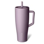 BrüMate Era 40 oz Tumbler with Handle and Straw | 100% Leakproof Insulated Water Bottle Tumbler with Lid and Flexible SoftSip Straw | Made of Stainless Steel | Cup Holder Friendly | 40oz (Lilac Dusk)