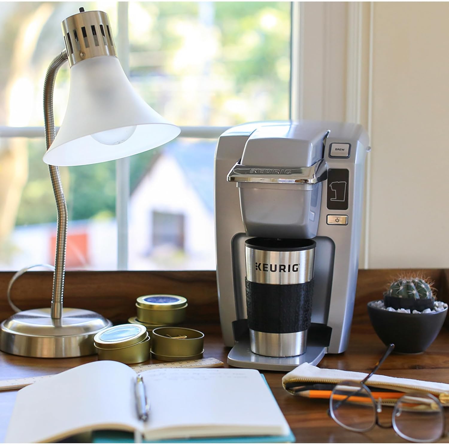 Keurig Stainless Steel Insulated Coffee Travel Mug, Fits Under Any Keurig K-Cup Pod Coffee Maker, 12 Oz, Stainless Steel - Image 6